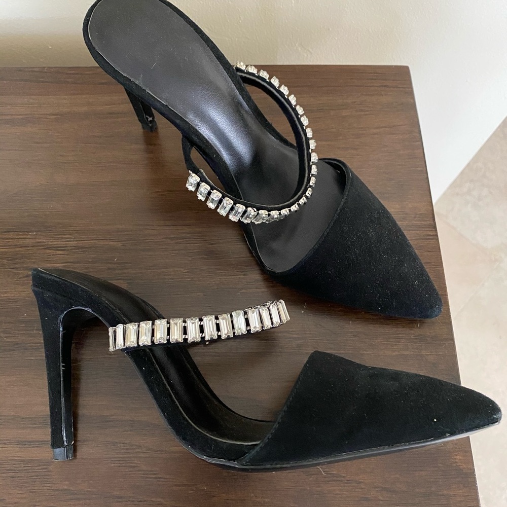 REVOLVE LPA Suede with Jewels Heel - Picture 3 of 4